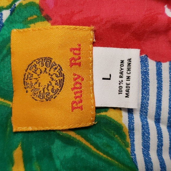 Ruby Rd striped button down shirt - Picture 4 of 7